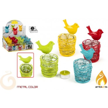 PORTEBOUGIES OISEAU - 4 ASS - DISP 12 ( 24 PIECES)