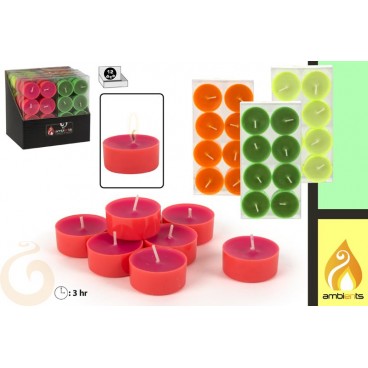 PACK 8 TEALITES NÉON - 4 ASS - DISP 12 ( 24 PIECES)