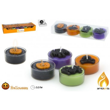 SET 4 TEALITES HALLOWEEN ( 24 PIECES)