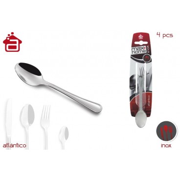BLISTER 4 CUILLÈRE MOKA CLASSIQUE ATLANTIQUE ( 24 PIECES)