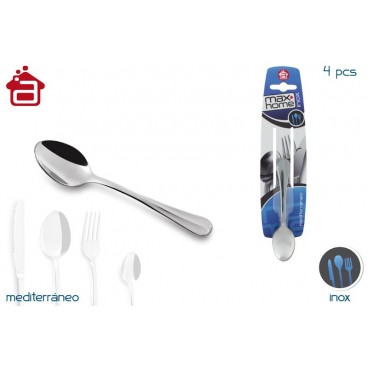 PACK 4 CUILLÈRES MOKA - MÉDITERRANÉE ( 24 PIECES)