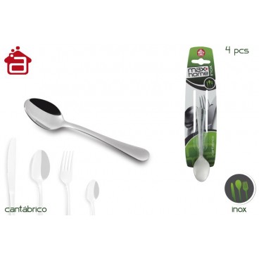 PACK 4 CUILLÈRES MOKA - NORDIC CANTABRIQUE ( 24 PIECES)