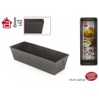 MOULE CAKE BASIC 31X11.4X7CM - ÉPAISSEUR 0.4MM ( 12 PIECES)