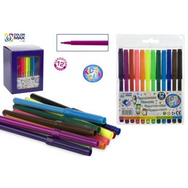 ÉTUI 12 MARQUEURS SCOLAIRES ( 48 PIECES)
