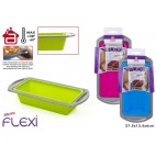 MOULE CAKE SILICONE ANNEAU MÉTAL 27.5X13.5X6CM - ÉPAI. 0.6MM ( 12 PIECES)