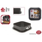 MOULE CARRÉ BASIC 24X24X8.3CM - ÉPAIS.COTÉ 0.5MM/BASE 0.6MM ( 6 PIECES)