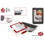 PLAT/MOULE FOUR AVEC COUVERCLE 42X29X4CM - ÉPAISSEUR 0.4MM ( 6 PIECES)