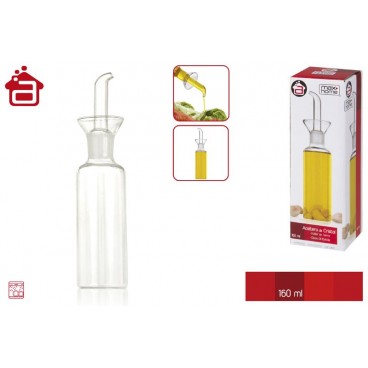 BOUTEILLE SERVICE HUILE CRISTAL 4,5 X 4,5 X 15,5 CM ( 12 PIECES)