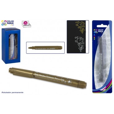 MARQUEUR PERMANENT DORÉ / ARGENT 2 ASS ( 48 PIECES)