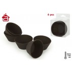 SET 6 MOULES PÂTISSERIE SILICONE - GRAND - CHOCO ( 24 PIECES)