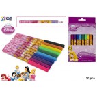 BOÎTE 10 FEUTRES COULEURS POINTE FINE - PRINCESS ( 144 PIECES)