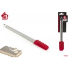 SPATULE SILICONE MANCHE ACIER INOX ( 48 PIECES)