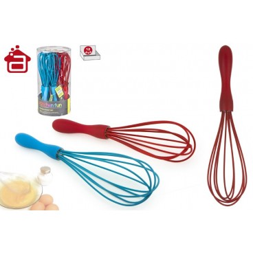 FOUET SILICONE MANCHE PP DISP- PVC 12 PCS ( 24 PIECES)