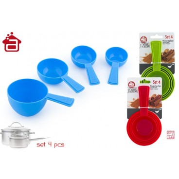 SET 5 TASSES DOSEUSES PP 3 ASS ( 24 PIECES)