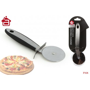 COUPE PIZZA MANCHE ACIER INOX ( 24 PIECES)