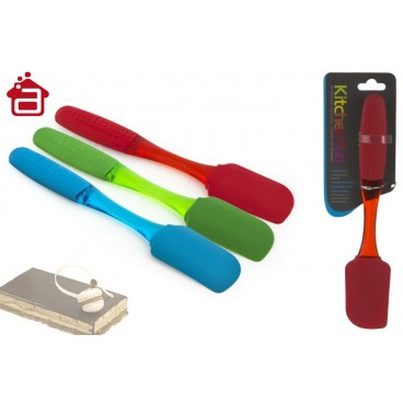SPATULE SILICONE MANCHE MOU ( 24 PIECES)