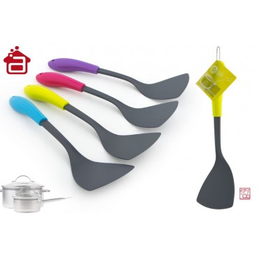 SPATULE NYLON MANCHE PP 4 ASS ( 24 PIECES)