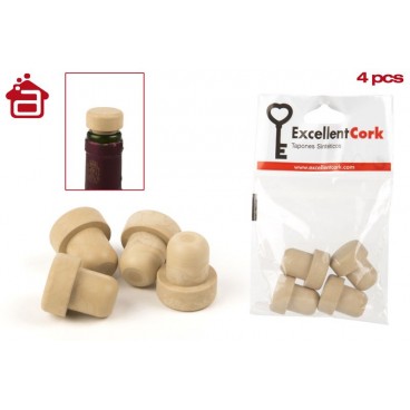 PACK 4 BOUCHONS SYNTHÉTIQUES T - MARRON ( 96 PIECES)
