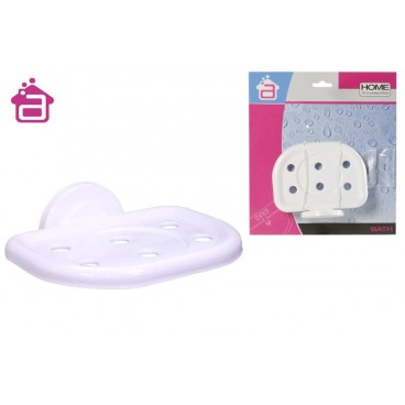 PORTE SAVON+BROSSE A DENTS METAL-BLANC ( 12 PIECES)