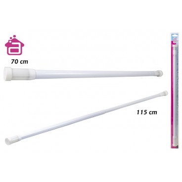 BARRE DE DOUCHE ALU 70 - 115 CM - BLANC ( 12 PIECES)