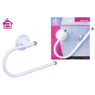 PORTE SERVIETTE METAL COURBE-BLANC ( 12 PIECES)