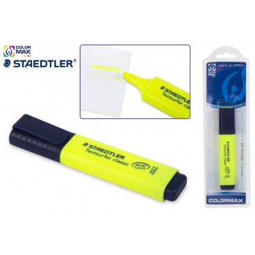 BLISTER MARQUEUR STAEDTLER TEXSURFER FLUOR JAUNE ( 24 PIECES)