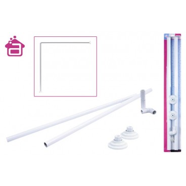 BARRE DE DOUCHE D'ANGLE ALU-80X80 ( 6 PIECES)