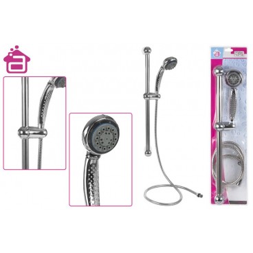 SET DOUCHE CHROMÉ 5 JETS AVEC BARRE 1.5M ( 6 PIECES)