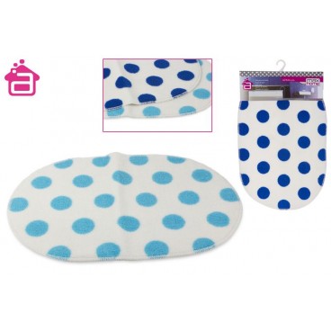TAPIS DE BAIN 67X44 CM - DOTS ( 6 PIECES)