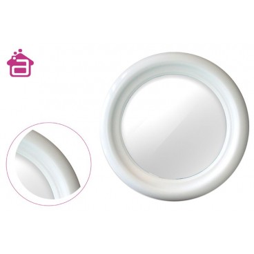 MIROIR ROND DIAM 35CM-BLANC ( 12 PIECES)