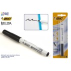 875579 - MARQUEUR BIC VELLEDA 1741 - BLISTER 1 NOIR ( 25 PIECES)