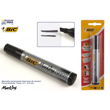 8803270 - MARQUEUR PERMANENT BIC 2300 - BLISTER 1 NOIR ( 25 PIECES)