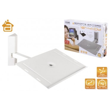 SUPPORT TV GIRATOIR -METAL-BLANC ( 6 PIECES)