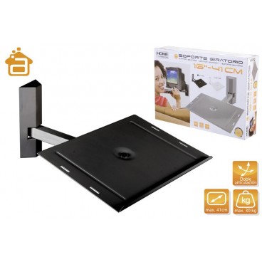 SUPPORT TV GIRATOIR -METAL-NOIR ( 6 PIECES)
