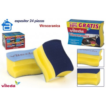 137091 - PACK 2 RÉCUREURS VITROCERAMIQUE - VILEDA ( 20 PIECES)