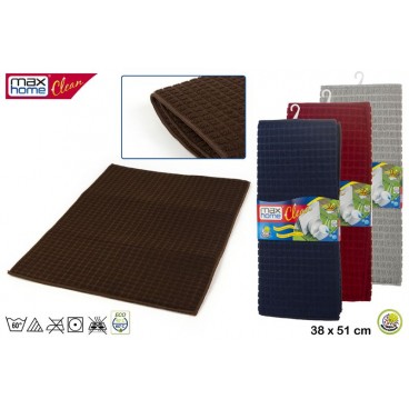 LAVETTE ÉGOUTE VAISSELLE MICROFIBRE ABSORBE 30X51 CM - CARRÉ ( 24 PIECES)