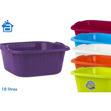BASSINE PLASTIQUE 10L - 6 ASS ( 36 PIECES)