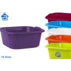 BASSINE PLASTIQUE 10L - 6 ASS ( 36 PIECES)