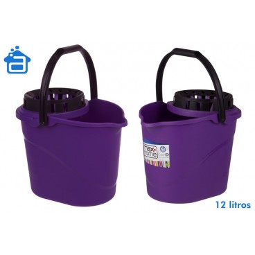 SEAU 12 L AVEC ESSORREUR - VIOLET ( 12 PIECES)