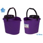 SEAU 12 L AVEC ESSORREUR - VIOLET ( 12 PIECES)