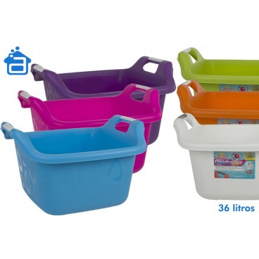 BASSINE 36L - 6 ASS ( 12 PIECES)