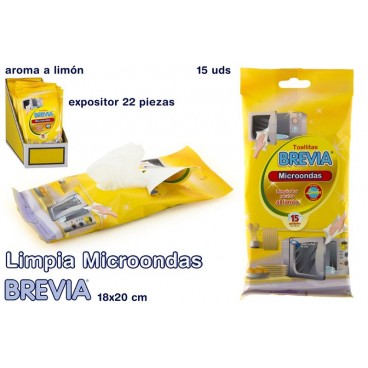 005402 - 15 LINGETTES MICROONDES - BREVIA