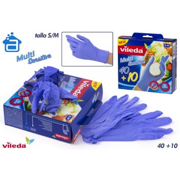 138582 - PACK 40+10 GANTS NITRYLE MULTISENSITIVE TAILLES S/M ( 12 PIECES)