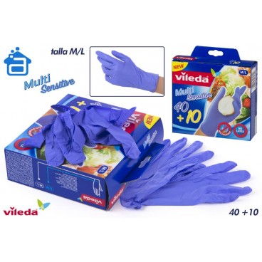 138583 - PACK 40+10 GANTS NITRYLE MULTISENSITIVE TAILLES M/L ( 12 PIECES)