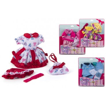 BLISTER TENUES BÉBÉ - LITTLE CUDDLY - 4 ASS ( 12 PIECES)