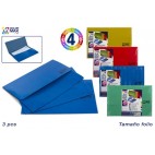PACK 3 CHEMISE PORTE-DOCUMENTS - 4 ASS ( 24 PIECES)