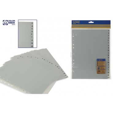 INTERCALAIRES ALPHABÉTIQUES PVC 20 DIVISIONS - A4 ( 48 PIECES)