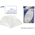 SET 60 POCHETTES PERFORÉES A4 ( 48 PIECES)