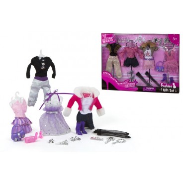 SET TENUES ET ACCÉSSOIRES MANNEQUIN - 2 ASS ( 12 PIECES)