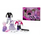 SET TENUES ET ACCÉSSOIRES MANNEQUIN - 2 ASS ( 12 PIECES)